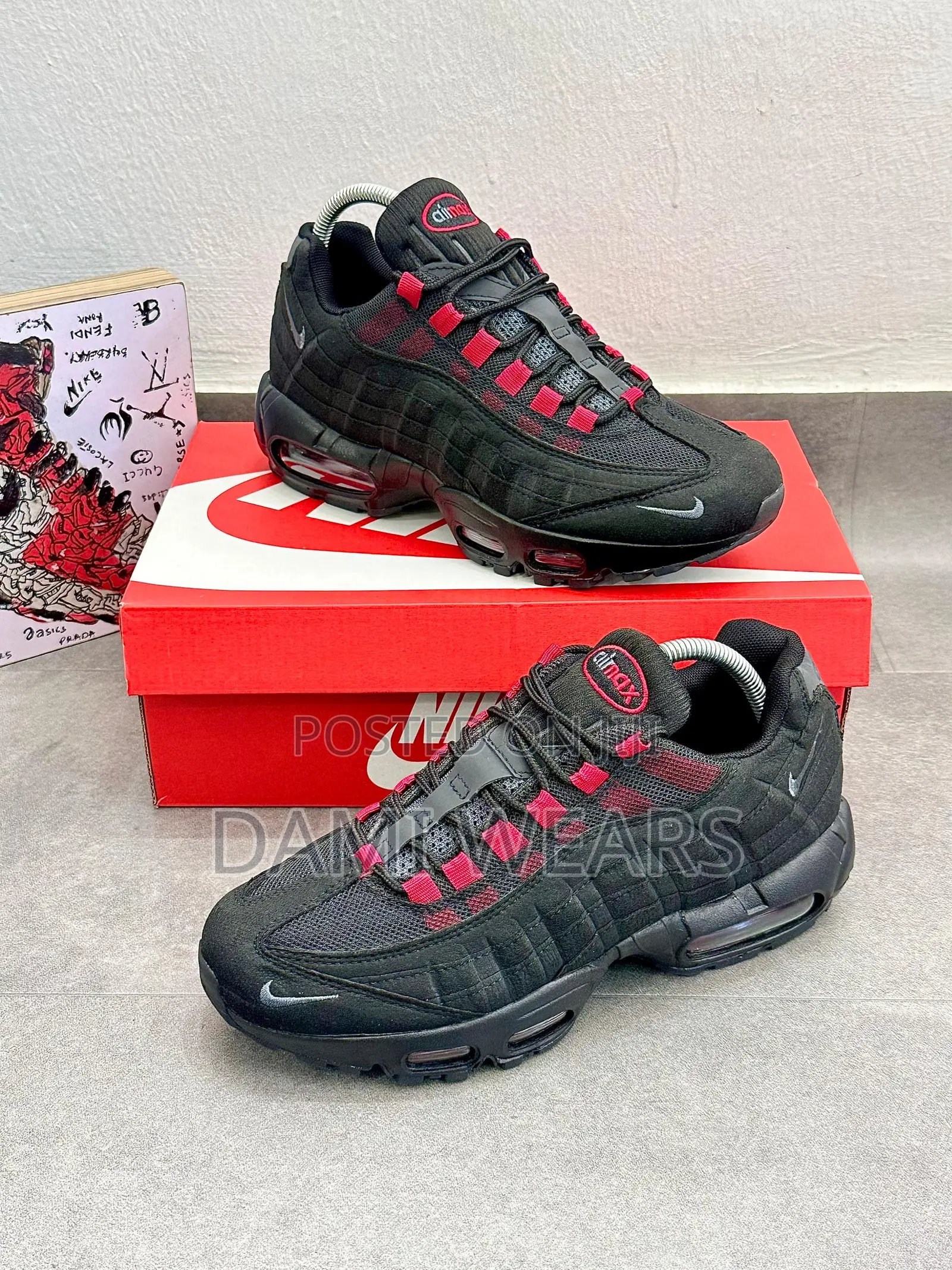 Nike Airmax 95 Og Black and Red