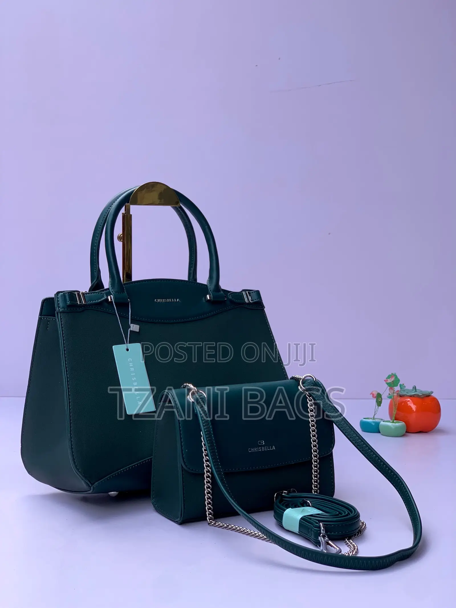 Chrisbella Two-Tone Office Handbag