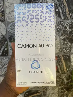 New Tecno Camon 40 Pro 4G 256 GB Black