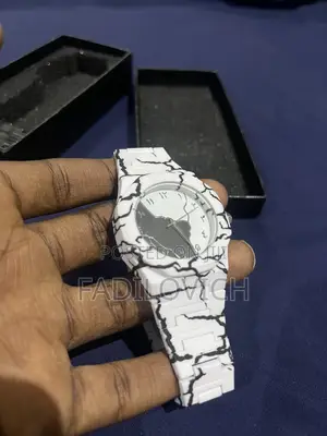Valenzo Wrist Watch(Black Lightning Design)