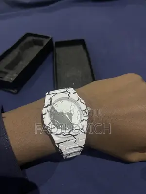 Valenzo Wrist Watch(Black Lightning Design)