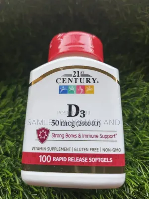21st Century Vitamin D3(2000iu)-Strong Bones Immune Support-100softgel