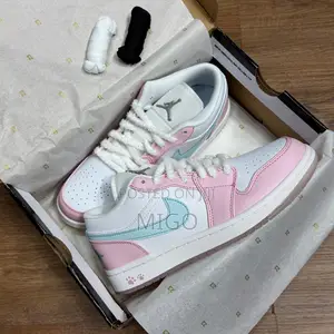 Premium Nike Jordan 1 Low "Paw Print" Casual Sneakers