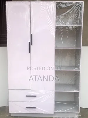 Wardrobe (Light Gray and White)
