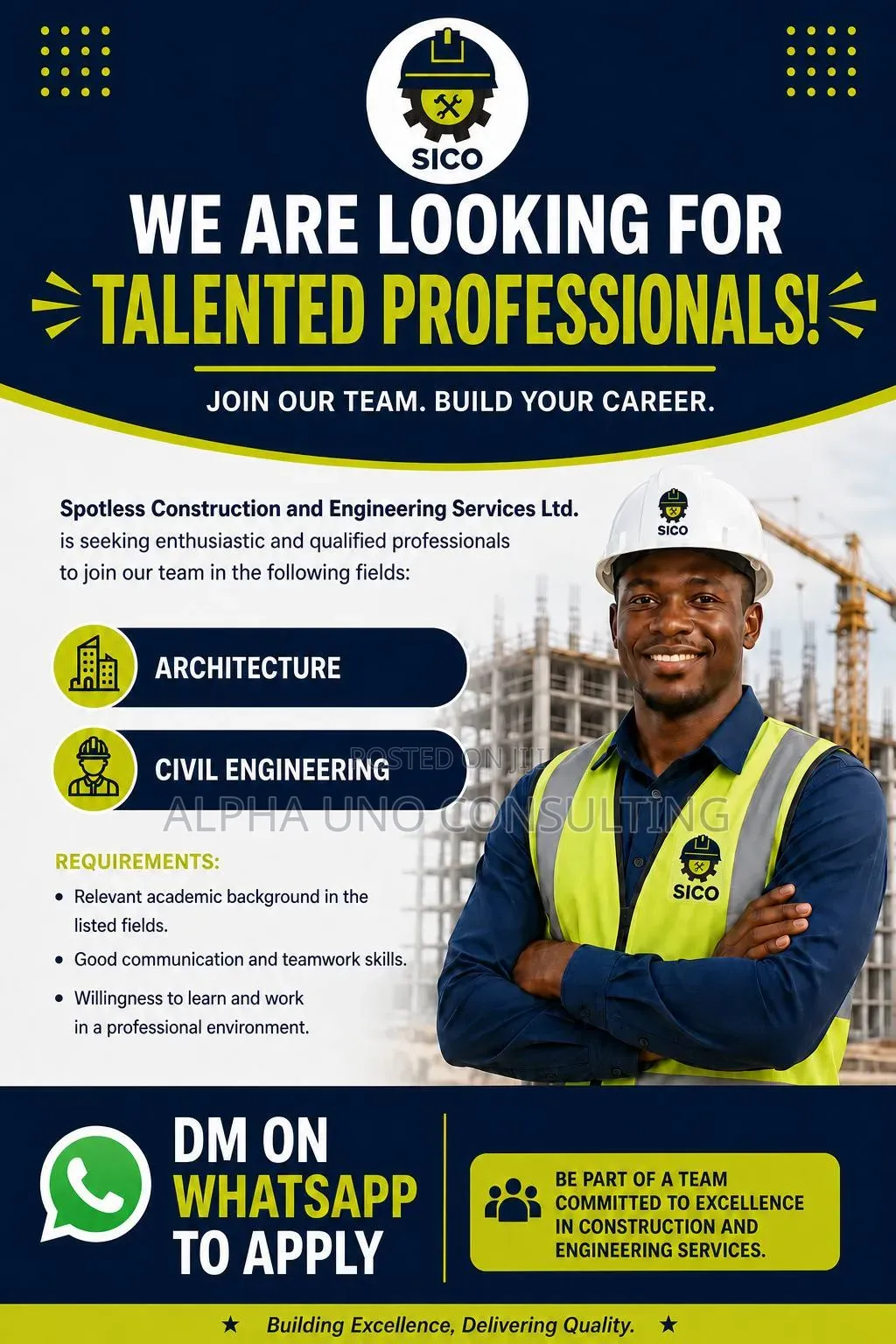 Architect Civil Engineer Needed Urgently
