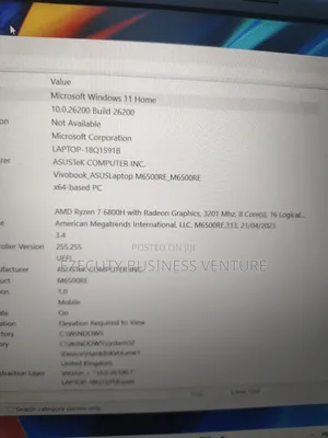 Laptop Asus Vivobook 16 16GB AMD Ryzen 7 SSD 512GB