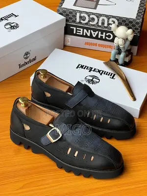 Men's Luxury Chunky Sandal / Monk Strap Suede