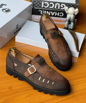 Men's Luxury Chunky Sandal / Monk Strap Suede