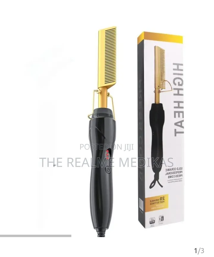 Gold Ceramic Professional Press Comb