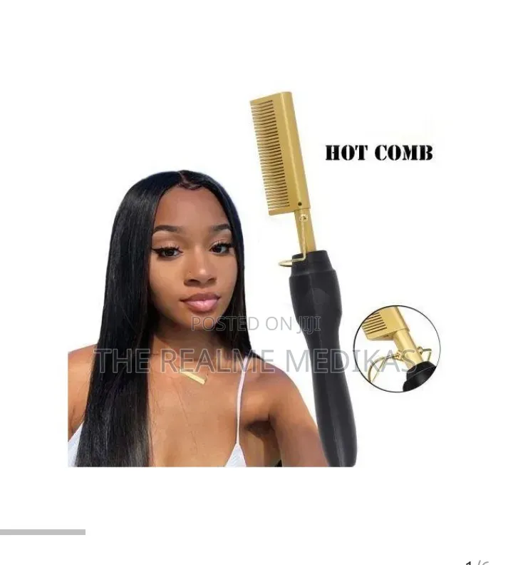 Gold Ceramic Professional Press Comb