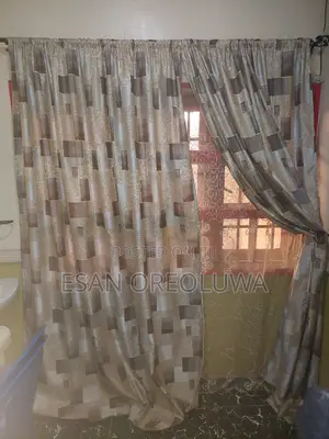 Window Curtain Two Piece × 4 With 4rods