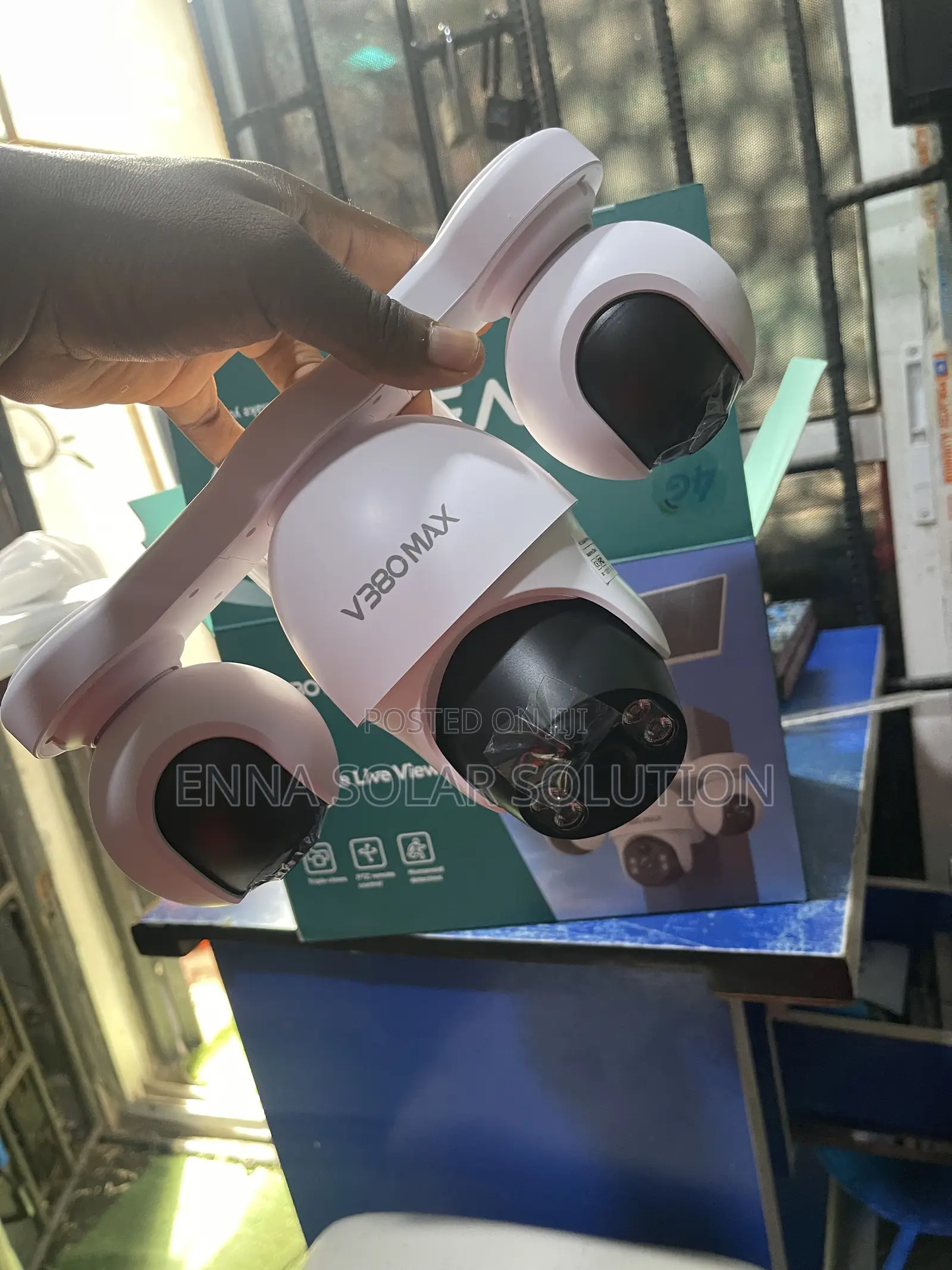 Solar Camera V380 Max 3lens 3view Security Camera