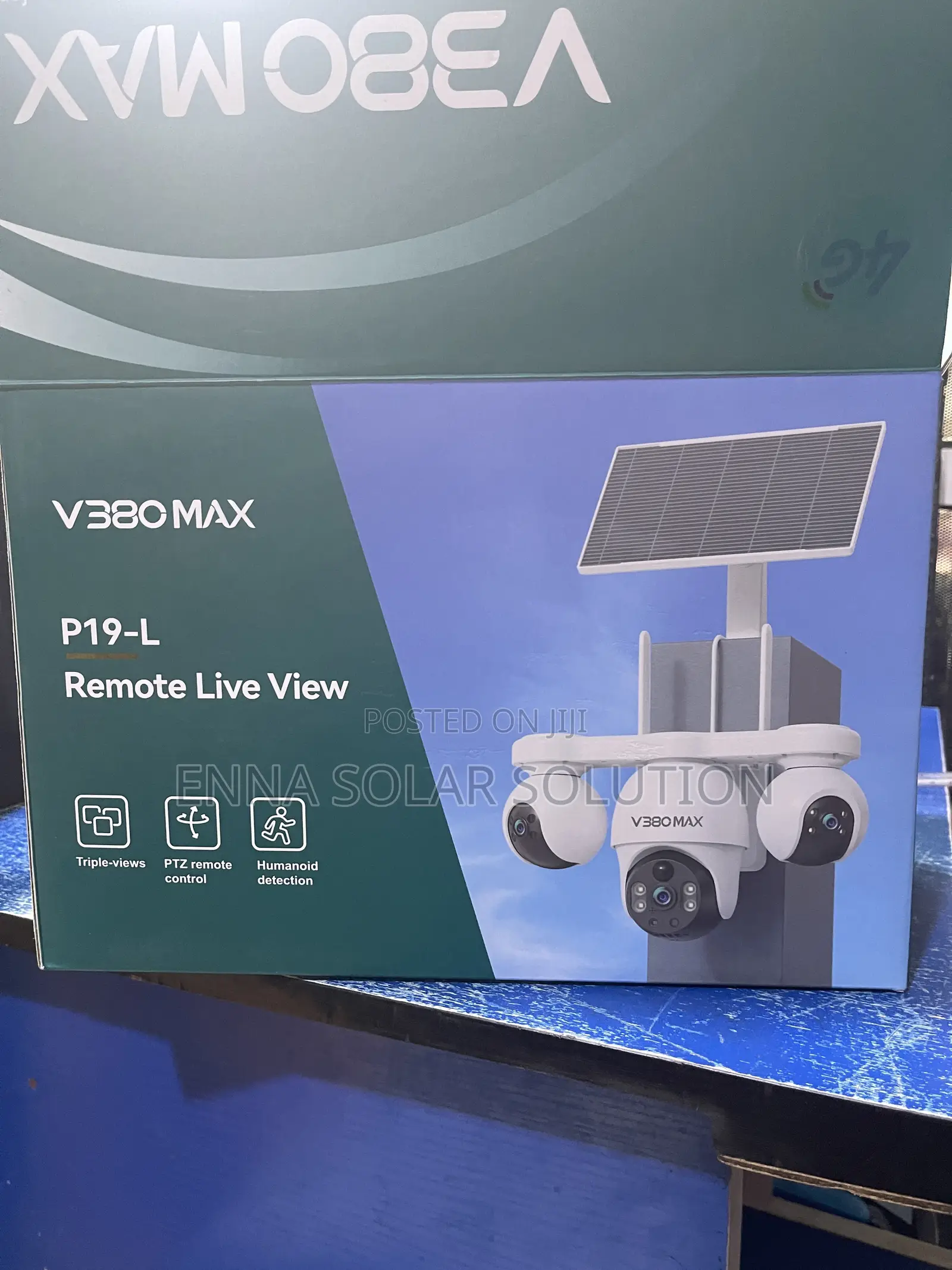 Solar Camera V380 Max 3lens 3view Security Camera