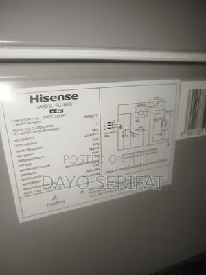 Hisence Freezer