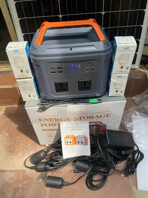 500watts Solar Generator With Free 100watts Solar Panel, Bulbs Kits