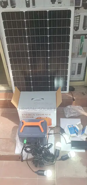 500watts Solar Generator With Free 100watts Solar Panel, Bulbs Kits