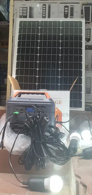 500watts Solar Generator With Free Solar Panel, Bulbs Accessories
