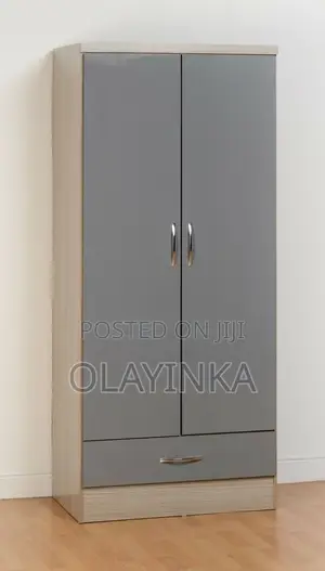Modern 2-Door Wardrobe – Durable Spacious