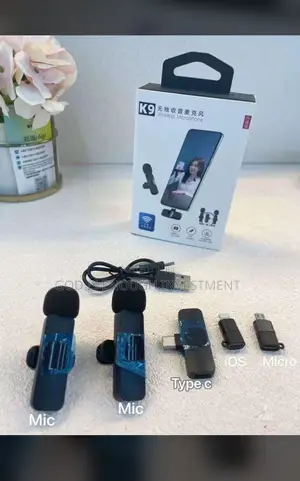K9 Content Wireless Double Mic(iPhone,Ty C, V8)