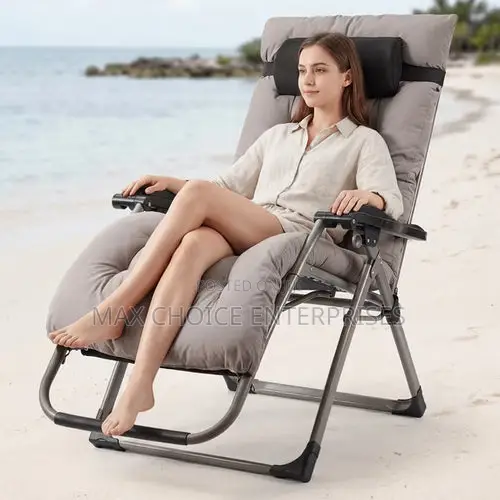 Reclining Foldable Chair Black
