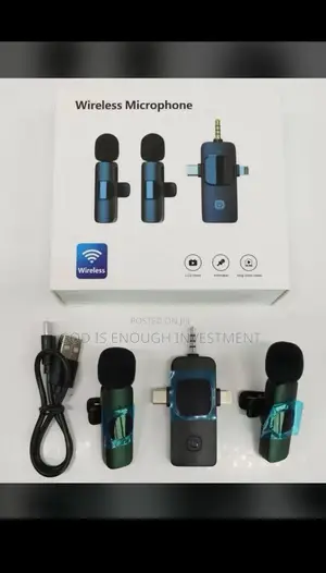 K15 Content Wireless Double Microphone (iPhone,Type C, V8) 3 In 1