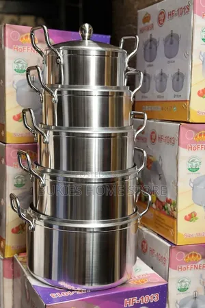 5 Pieces Aluminum Set of Pot