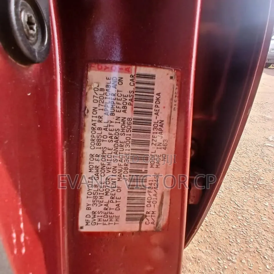 Toyota Corolla 1.4 2004 Red