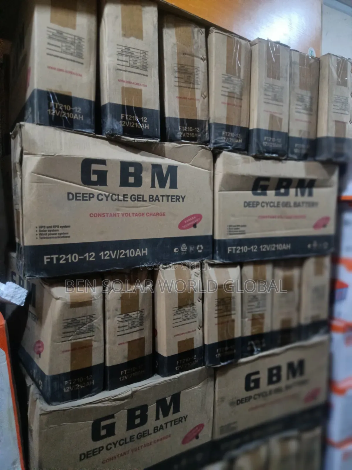 210ah GBM Deep Circle Solar Battery 12v