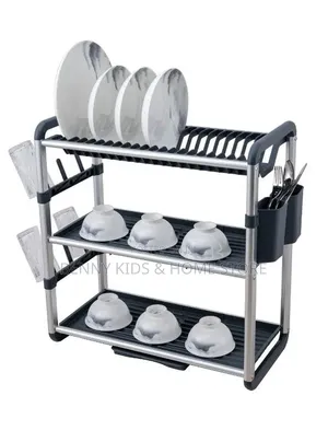 Aluminum Rust Free Quality 3layer Tier Dish Rack