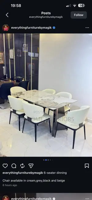 Six Seaters Dinning Set