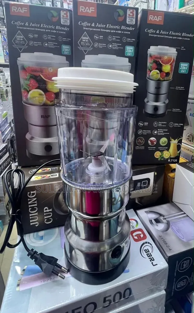 Raf Dry Grinder With Two Cups