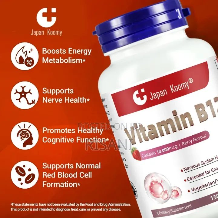 Vitamin B12 10000mcg 150 Capsules