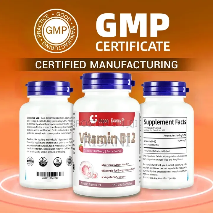Vitamin B12 10000mcg 150 Capsules
