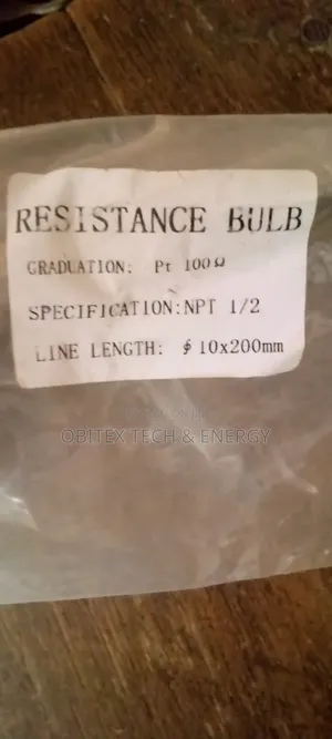 Pt100 Resistance Temperature Sensor RTD 1/2 NPT 300mm Temperature Bulb