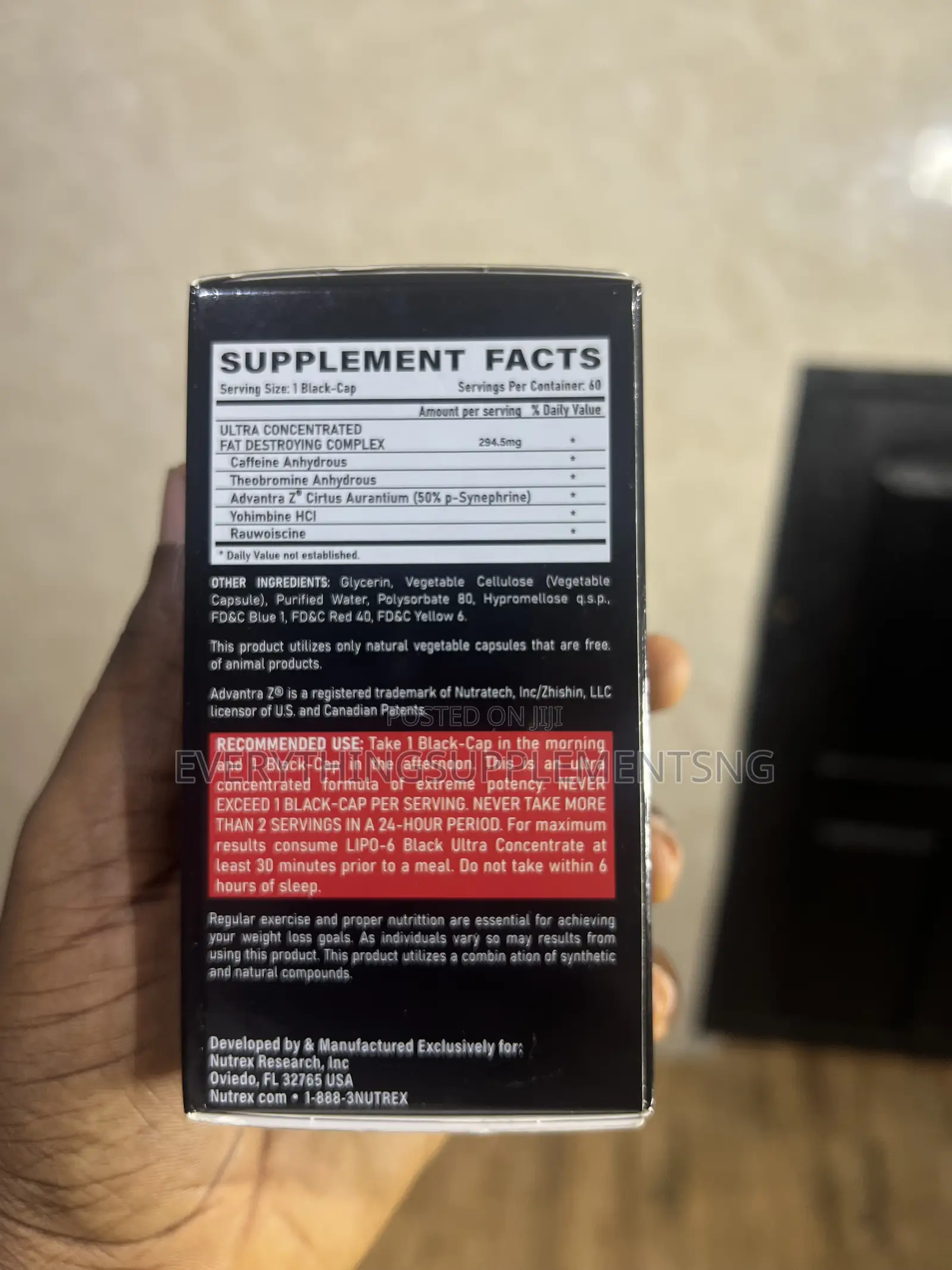 Lipo 6 Black Dietary Supplements