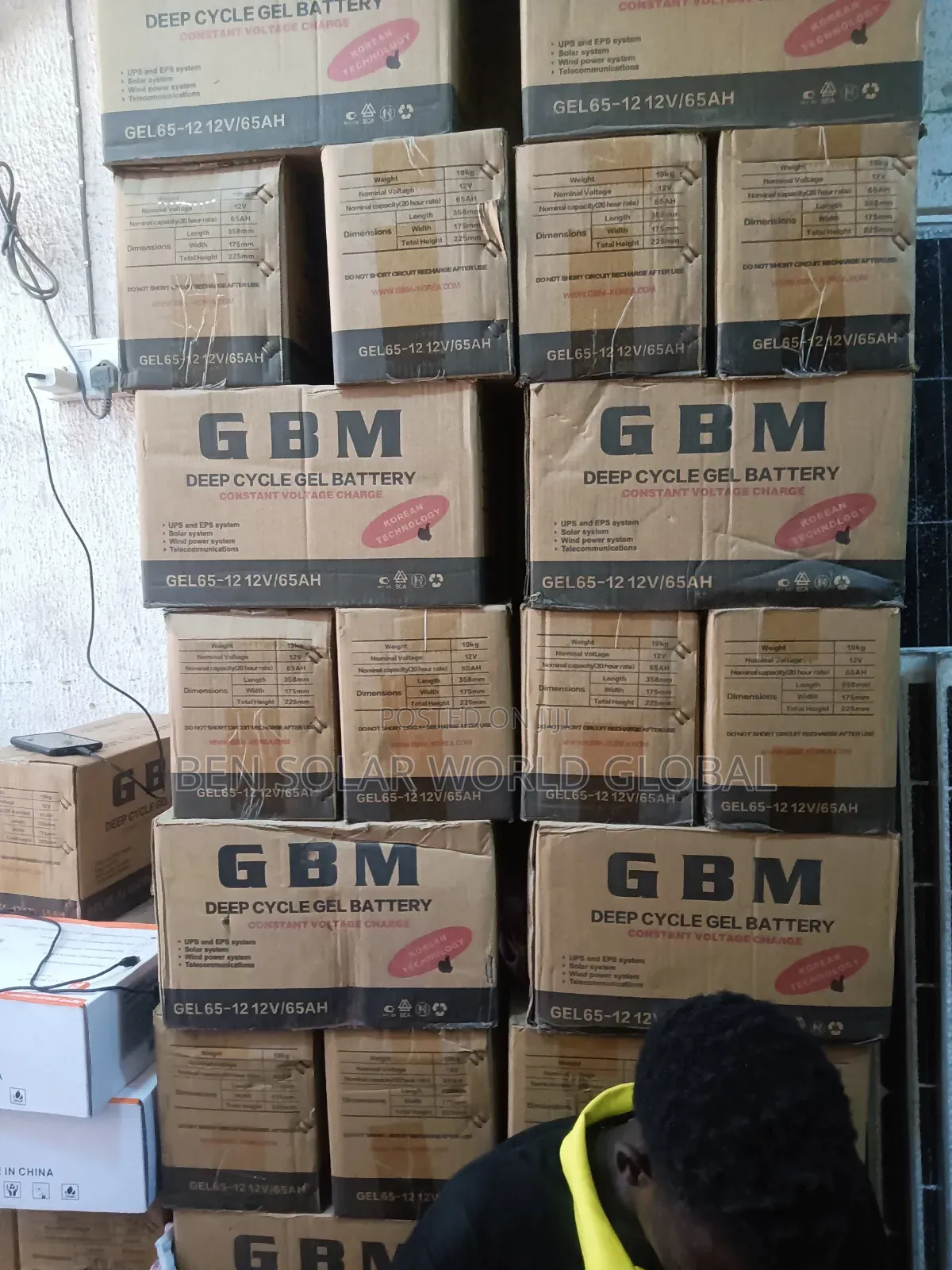 100ah GBM Deep Circle Solar Battery 12v