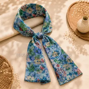 Head Scarf Vintage Floral Patterns 50cm X 190cm