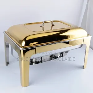 Morden Luxury Quality Gold Chaffing Dish Round