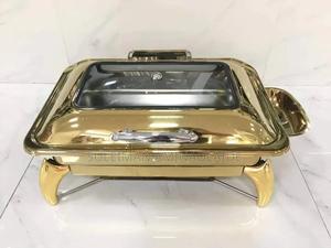 Top Notch Luxury Quality Gold Chaffing Dish Double Pan