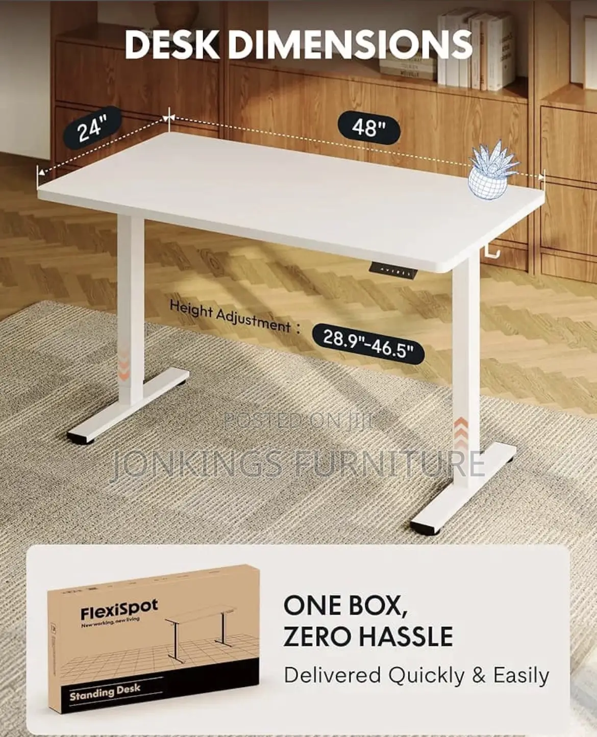 Adjustable Height Computer Desk