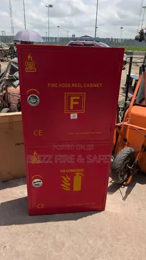 2-in-1 Fire Hose Reel And Fire Extinguisher Cabinet