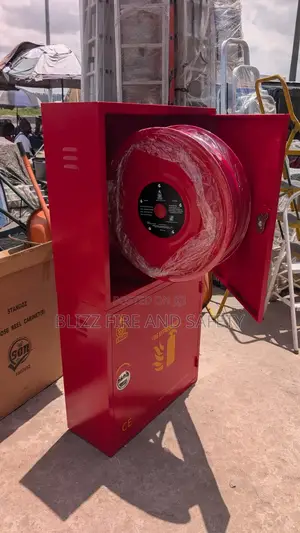 2-in-1 Fire Hose Reel And Fire Extinguisher Cabinet
