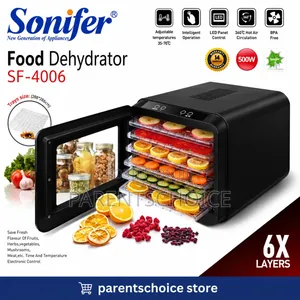 6 Trays Hot Air Drying Heat Digital Electric Food Dehydrator Machine