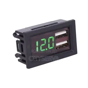 Digital Voltage Monitor With Dual Usb Charger