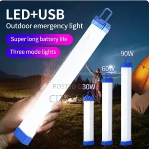 Rechargeable 90w Led Light Tube /Usb Lamp Usb Charging Emergency Light