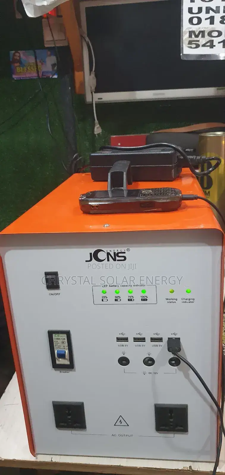 1000watts Solar Generator With Free Solar Panel, Bulbs Accessories