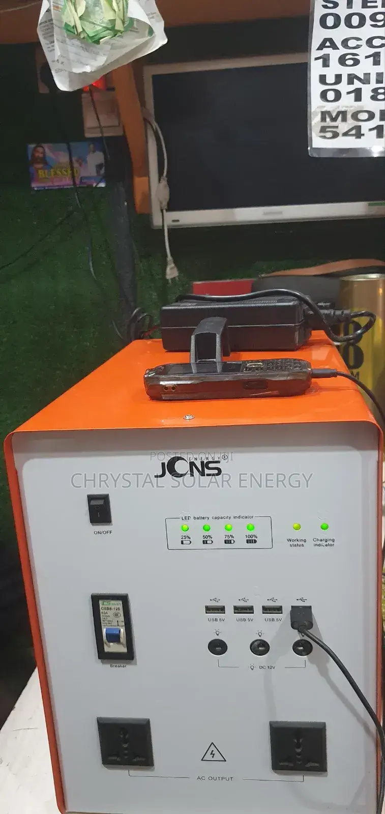1000watts Solar Generator With Free Solar Panel, Bulbs Accessories