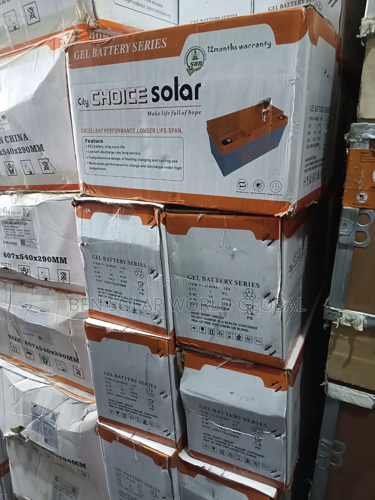 65ah Solar Deep Cycle Battery 12v