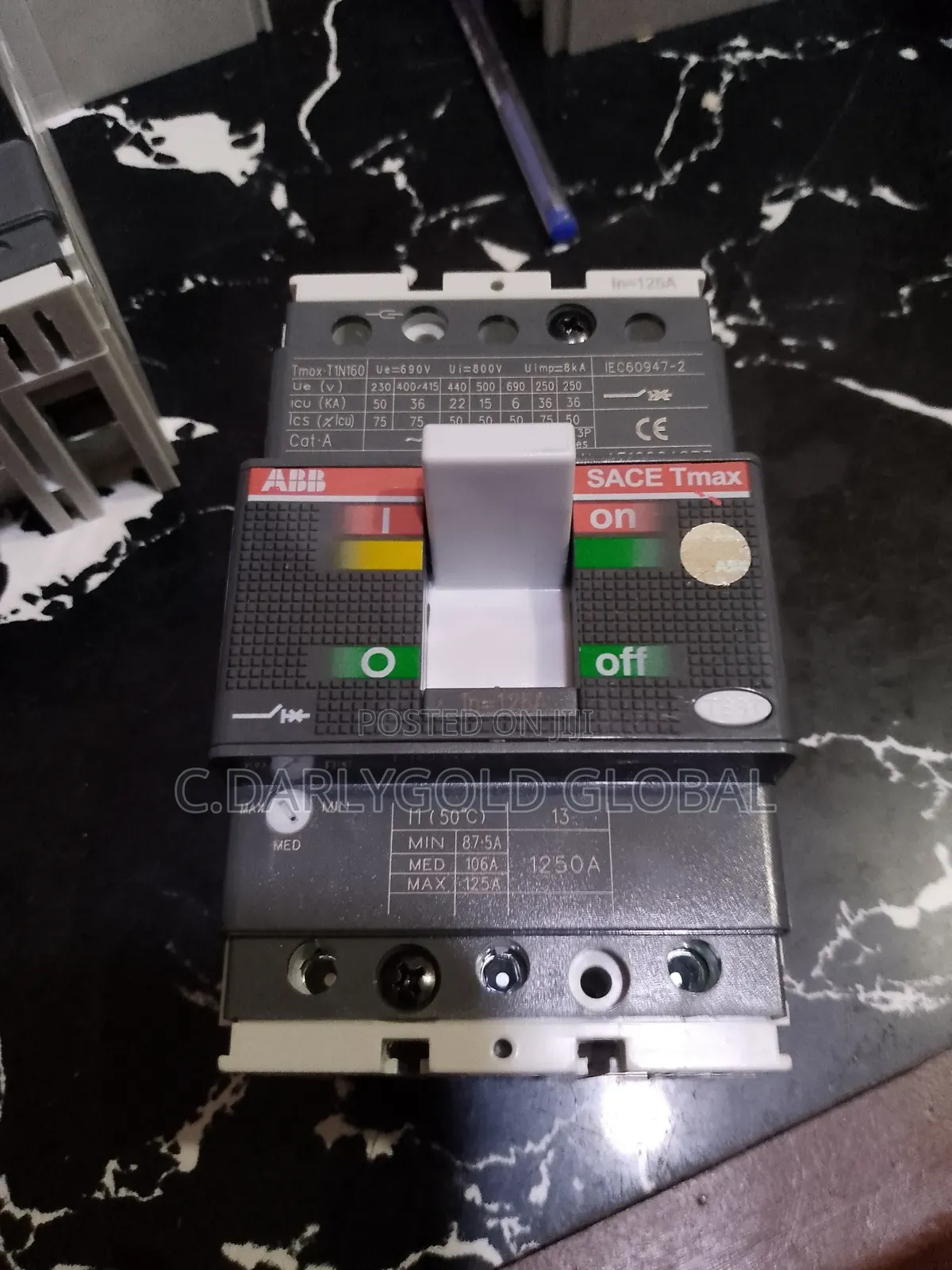 Abb Tmax 3pole Breaker 32ah To 160a