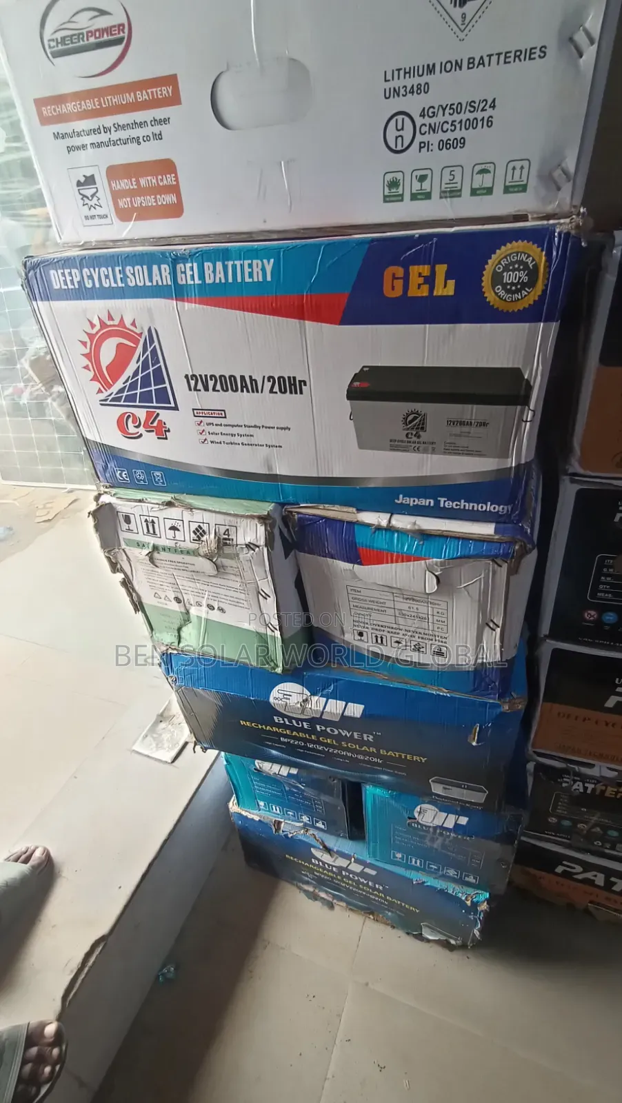 200ah Deep Circle Solar Battery 12v